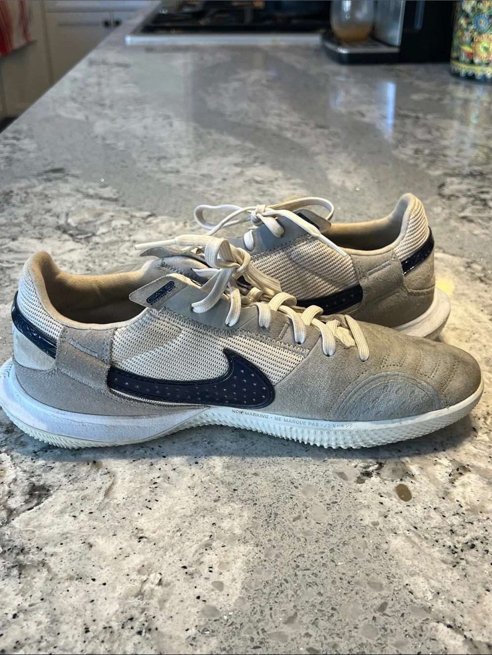 Nike Streetgato Smoke Grey Midnight Navy Soccer Shoes EU40 US Men’s 7 /Women’s 9